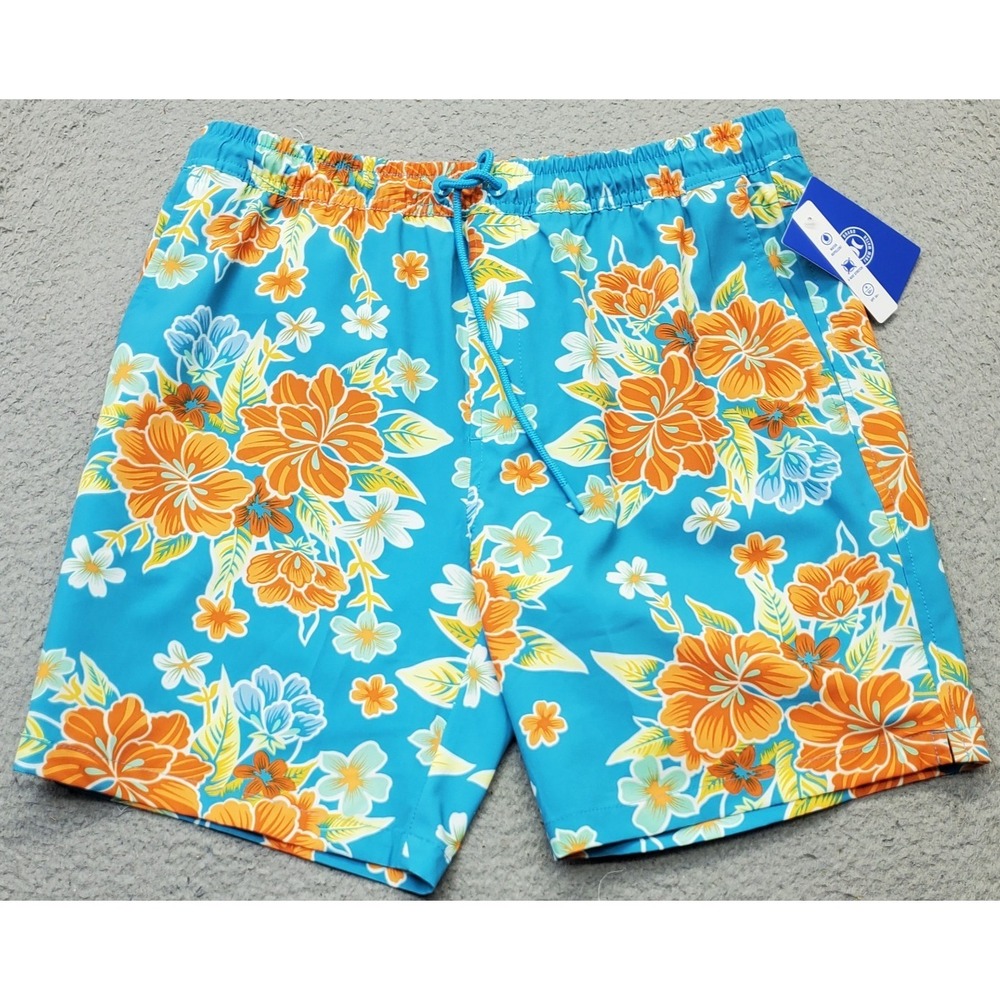 Hurley Board Shorts Men S Multi Floral Stretch Elastic Waist Drawstring Swimwear